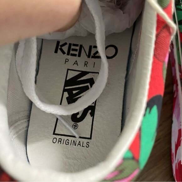 KENZO X VANS VAULT OG OLD SKOOL LX SneakersFloral Red / True White 5.5 NWT Rare - Picture 9 of 14